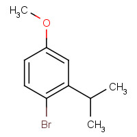 34881-45-3 1-bromo-4-methoxy-2-propan-2-ylbenzene chemical structure