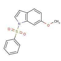 56995-13-2 1-(benzenesulfonyl)-6-methoxyindole chemical structure