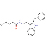 343263-95-6 N-[2-(2-benzyl-1H-indol-3-yl)ethyl]pentanamide chemical structure