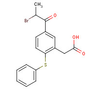 181019-61-4 2-[5-(2-bromopropanoyl)-2-phenylsulfanylphenyl]acetic acid chemical structure