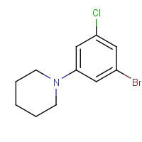 1280786-87-9 1-(3-bromo-5-chlorophenyl)piperidine chemical structure