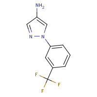 1153040-21-1 1-[3-(trifluoromethyl)phenyl]pyrazol-4-amine chemical structure