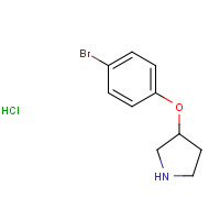 28491-03-4 3-(4-bromophenoxy)pyrrolidine;hydrochloride chemical structure