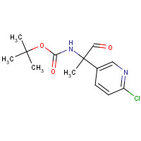 1199793-08-2 tert-butyl N-[2-(6-chloropyridin-3-yl)-1-oxopropan-2-yl]carbamate chemical structure