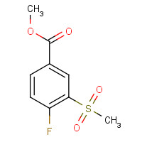 160819-39-6 methyl 4-fluoro-3-methylsulfonylbenzoate chemical structure