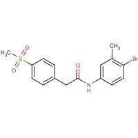 1426805-59-5 N-(4-bromo-3-methylphenyl)-2-(4-methylsulfonylphenyl)acetamide chemical structure