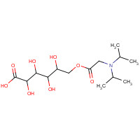 11006-56-7 6-[2-[di(propan-2-yl)amino]acetyl]oxy-2,3,4,5-tetrahydroxyhexanoic acid chemical structure