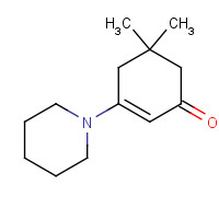 13358-76-4 5,5-dimethyl-3-piperidin-1-ylcyclohex-2-en-1-one chemical structure