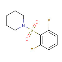 1022325-43-4 1-(2,6-difluorophenyl)sulfonylpiperidine chemical structure