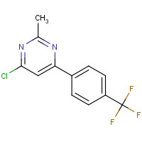 251299-41-9 4-chloro-2-methyl-6-[4-(trifluoromethyl)phenyl]pyrimidine chemical structure