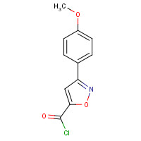 890095-73-5 3-(4-methoxyphenyl)-1,2-oxazole-5-carbonyl chloride chemical structure