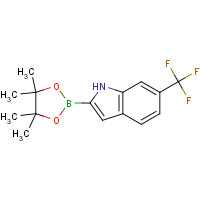 1557138-33-6 2-(4,4,5,5-tetramethyl-1,3,2-dioxaborolan-2-yl)-6-(trifluoromethyl)-1H-indole chemical structure