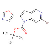 1400287-60-6 tert-butyl 6-bromo-2-(1,3-oxazol-5-yl)pyrrolo[3,2-c]pyridine-1-carboxylate chemical structure