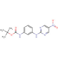 1431727-37-5 tert-butyl N-[3-[(5-nitropyrimidin-2-yl)amino]phenyl]carbamate chemical structure