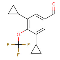 1350760-75-6 3,5-dicyclopropyl-4-(trifluoromethoxy)benzaldehyde chemical structure