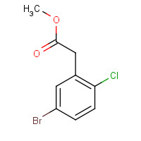 203314-33-4 methyl 2-(5-bromo-2-chlorophenyl)acetate chemical structure