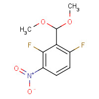 1203662-90-1 2-(dimethoxymethyl)-1,3-difluoro-4-nitrobenzene chemical structure
