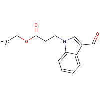 503829-88-7 ethyl 3-(3-formylindol-1-yl)propanoate chemical structure