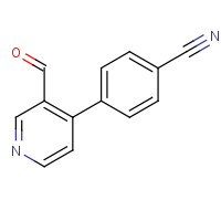 1338467-99-4 4-(3-formylpyridin-4-yl)benzonitrile chemical structure