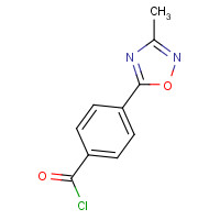876316-26-6 4-(3-methyl-1,2,4-oxadiazol-5-yl)benzoyl chloride chemical structure