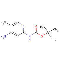 1311254-79-1 tert-butyl N-(4-amino-5-methylpyridin-2-yl)carbamate chemical structure