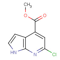 1190312-37-8 methyl 6-chloro-1H-pyrrolo[2,3-b]pyridine-4-carboxylate chemical structure