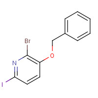 443307-26-4 2-bromo-6-iodo-3-phenylmethoxypyridine chemical structure