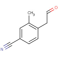 1374358-50-5 3-methyl-4-(2-oxoethyl)benzonitrile chemical structure