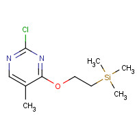 204636-94-2 2-(2-chloro-5-methylpyrimidin-4-yl)oxyethyl-trimethylsilane chemical structure
