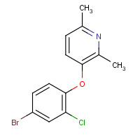 1362703-28-3 3-(4-bromo-2-chlorophenoxy)-2,6-dimethylpyridine chemical structure