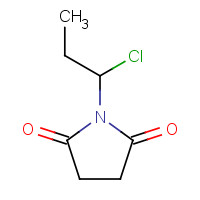 55943-99-2 1-(1-chloropropyl)pyrrolidine-2,5-dione chemical structure