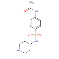 1018620-74-0 N-[4-(piperidin-4-ylsulfamoyl)phenyl]acetamide chemical structure