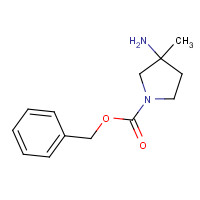 1215020-90-8 benzyl 3-amino-3-methylpyrrolidine-1-carboxylate chemical structure