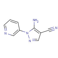 650638-16-7 5-amino-1-pyridin-3-ylpyrazole-4-carbonitrile chemical structure