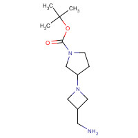883547-83-9 tert-butyl 3-[3-(aminomethyl)azetidin-1-yl]pyrrolidine-1-carboxylate chemical structure