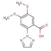 1293285-56-9 4,5-dimethoxy-2-(triazol-2-yl)benzoic acid chemical structure