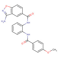 219520-03-3 3-amino-N-[2-[(4-methoxybenzoyl)amino]phenyl]-1,2-benzoxazole-5-carboxamide chemical structure