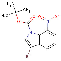 914349-37-4 tert-butyl 3-bromo-7-nitroindole-1-carboxylate chemical structure