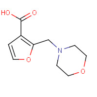 400750-87-0 2-(morpholin-4-ylmethyl)furan-3-carboxylic acid chemical structure