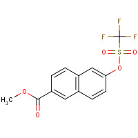 126613-10-3 methyl 6-(trifluoromethylsulfonyloxy)naphthalene-2-carboxylate chemical structure
