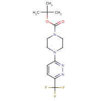 1048685-30-8 tert-butyl 4-[6-(trifluoromethyl)pyridazin-3-yl]piperazine-1-carboxylate chemical structure