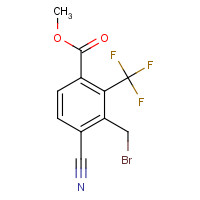 1099094-32-2 methyl 3-(bromomethyl)-4-cyano-2-(trifluoromethyl)benzoate chemical structure