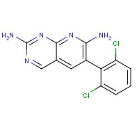 26752-70-5 6-(2,6-dichlorophenyl)pyrido[2,3-d]pyrimidine-2,7-diamine chemical structure