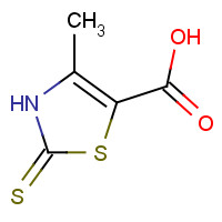 57658-34-1 4-methyl-2-sulfanylidene-3H-1,3-thiazole-5-carboxylic acid chemical structure