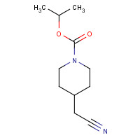 1046815-98-8 propan-2-yl 4-(cyanomethyl)piperidine-1-carboxylate chemical structure