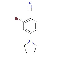 1189353-46-5 2-bromo-4-pyrrolidin-1-ylbenzonitrile chemical structure