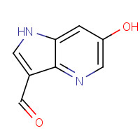 1190318-18-3 6-hydroxy-1H-pyrrolo[3,2-b]pyridine-3-carbaldehyde chemical structure
