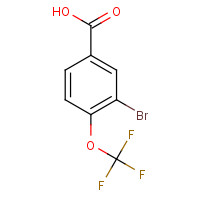 85373-96-2 3-bromo-4-(trifluoromethoxy)benzoic acid chemical structure