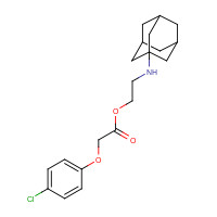 82168-26-1 2-(1-adamantylamino)ethyl 2-(4-chlorophenoxy)acetate chemical structure