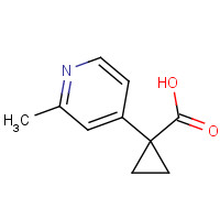 1060806-15-6 1-(2-methylpyridin-4-yl)cyclopropane-1-carboxylic acid chemical structure